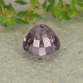 Espinela púrpura natural de 0,74 ct, corte redondo, VVS-VS