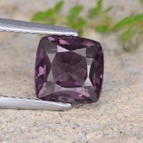 Espinela púrpura natural de 2,01 ct, corte cojín, VVS-VS