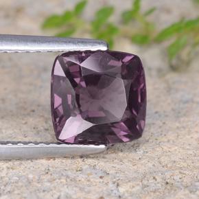 Espinela púrpura natural de 2,01 ct, corte cojín, VVS-VS