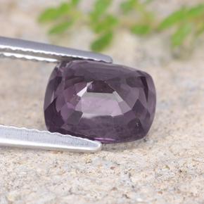 Espinela Púrpura oscuro natural de 2.47 ct, Corte Cojín, VS