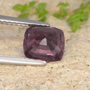 Espinela púrpura natural de 2,09 ct, corte cojín, VS