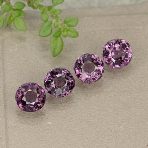Gemas de espinela violeta natural de 2,24 ct, corte redondo, VVS-VS