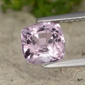 Espinela Púrpura rosáceo claro natural de 1.51 ct, Forma Cojín, VVS-VS