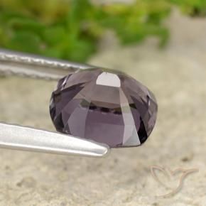 Espinela Púrpura oscuro natural de 1.45 ct, Forma Cojín, VVS