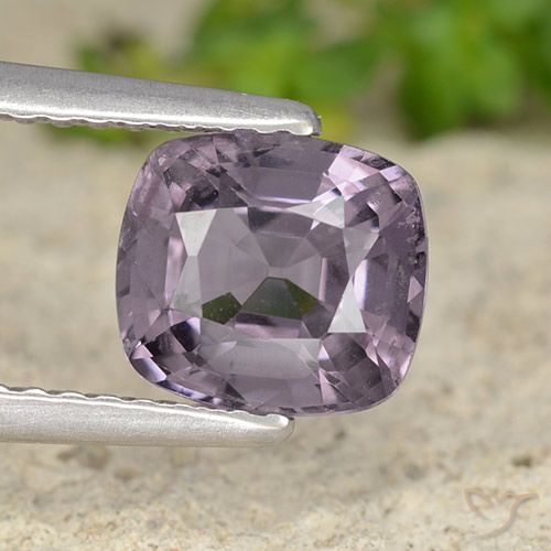 1.60ct Natural Púrpura medio Espinela, Forma Cojín, VVS-VS