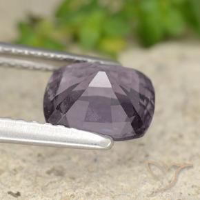 Espinela Púrpura medio natural de 1.60 ct, Forma Cojín, VVS-VS