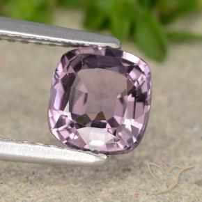 Espinela Púrpura claro natural de 1.27 ct, Forma Cojín, VVS