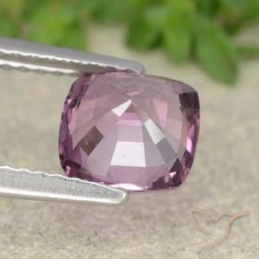 Espinela púrpura natural de 1,51 ct, corte cojín, VVS-VS