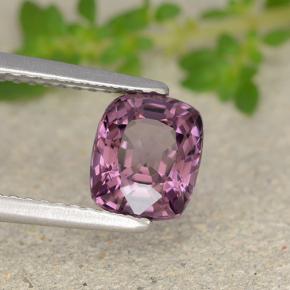 Espinela Púrpura medio natural de 1.65 ct, Corte Cojín, VVS-VS
