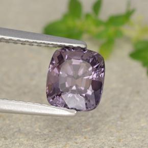 Espinela púrpura natural de 1,59 ct, corte cojín, VVS