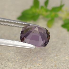 Espinela Púrpura uva natural de 1.46 ct, Corte Cojín, VVS