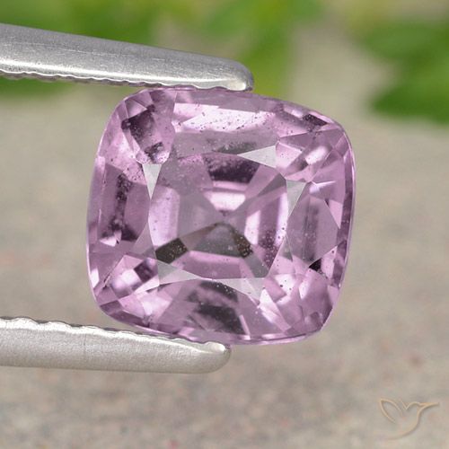 1.32ct Natural Púrpura medio Espinela, Forma Cojín, VS
