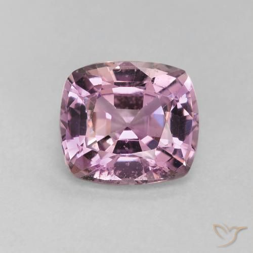 1.43ct Natural Púrpura rosáceo claro Espinela, Forma Cojín, VVS