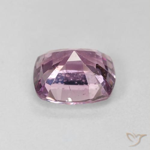 Espinela Púrpura rosáceo claro natural de 1.43 ct, Forma Cojín, VVS