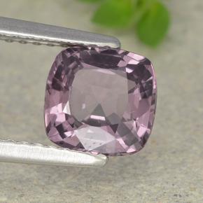 Espinela púrpura natural de 1,40 ct, corte cojín, VVS