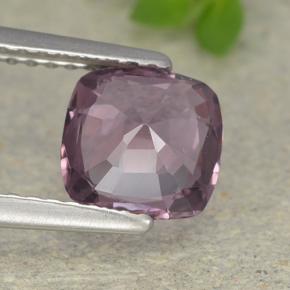 Espinela púrpura natural de 1,40 ct, corte cojín, VVS