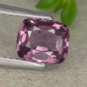 Espinela Púrpura claro natural de 1.27 ct, Corte Cojín, VS