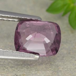 Espinela Púrpura claro natural de 1.27 ct, Corte Cojín, VS