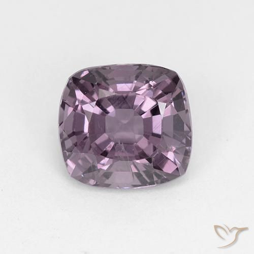 1.56ct Natural Púrpura gris Espinela, Forma Cojín, VS