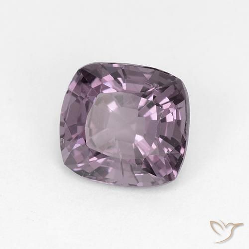 Espinela Púrpura gris natural de 1.56 ct, Forma Cojín, VS