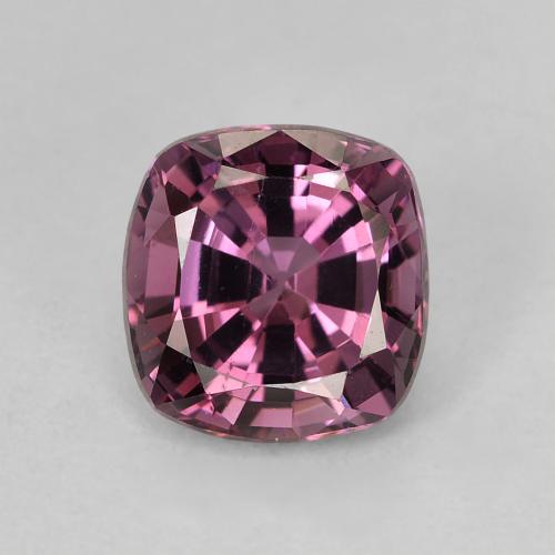 Espinela púrpura natural de 1,28 ct, corte cojín, VVS-VS