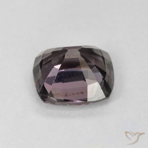 Espinela Violeta grisáceo natural de 1.60 ct, Corte Cojín, VS