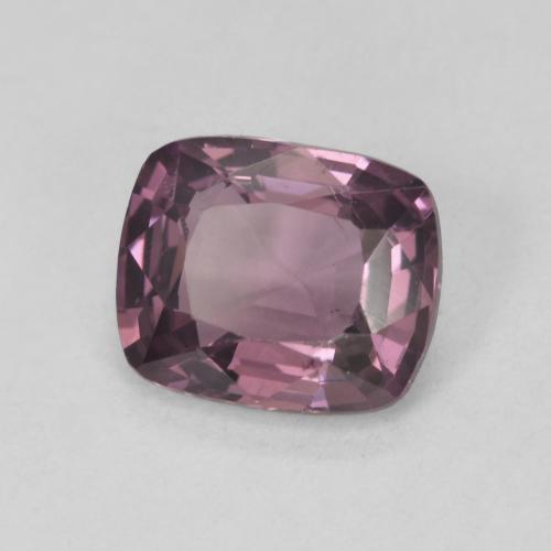 Espinela púrpura natural de 1,58 ct, corte cojín, VVS