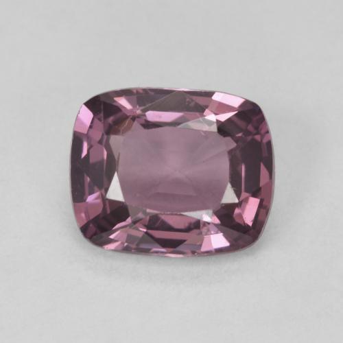 Espinela púrpura natural de 1,58 ct, corte cojín, VVS