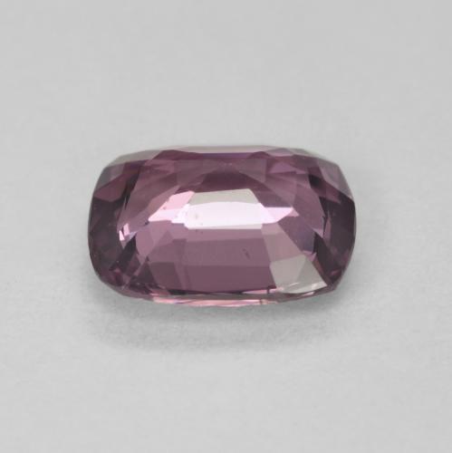 Espinela púrpura natural de 1,58 ct, corte cojín, VVS