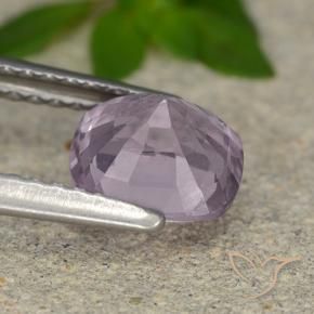 Espinela Púrpura rosáceo gris natural de 1.46 ct, Forma Cojín, VVS