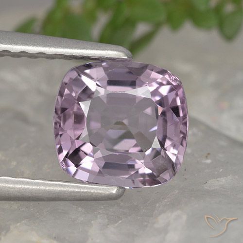 1.33ct Natural Púrpura medio Espinela, Forma Cojín, VVS
