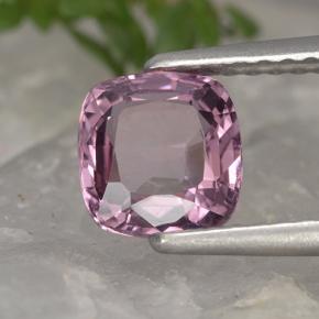 Espinela púrpura natural de 1,22 ct, corte cojín, VVS