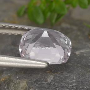 Espinela blanco natural de 1,57 ct, corte cojín, VVS
