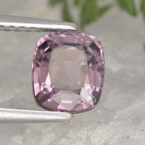 Espinela púrpura natural de 1,29 ct, corte cojín, VVS