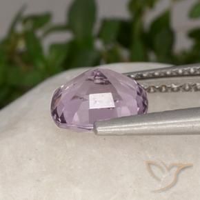 Espinela Púrpura rosáceo muy claro natural de 1.42 ct, Forma Cojín, VVS