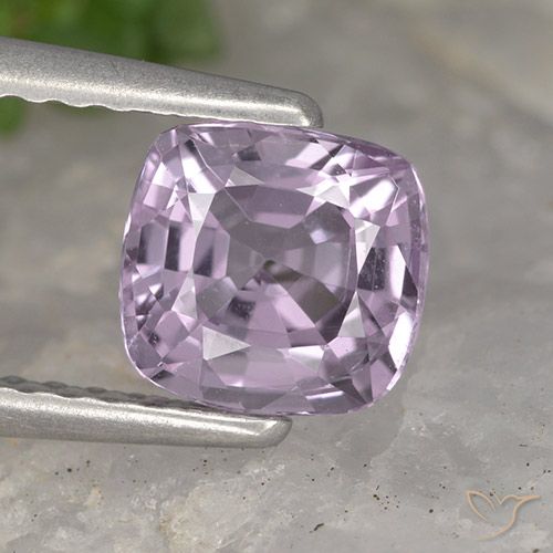 1.10ct Natural Violeta rosáceo claro espinela, Forma Cojín, VVS