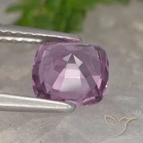 Espinela Púrpura medio natural de 1.25 ct, Forma Cojín, VVS