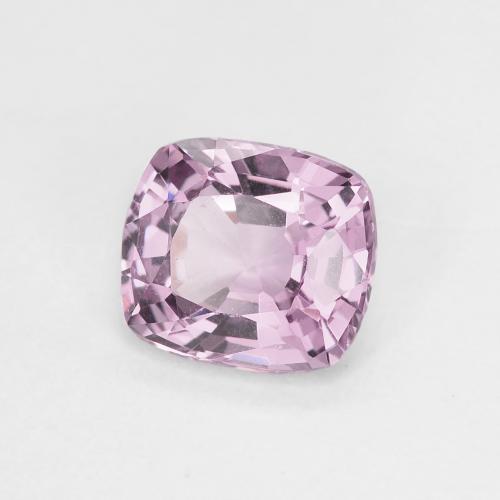 Espinela Púrpura muy claro natural de 1.14 ct, Corte Cojín, VVS