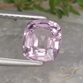 Espinela Púrpura rosáceo muy claro natural de 1.13 ct, Forma Cojín, VVS