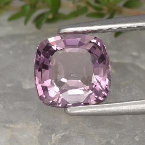 Espinela púrpura natural de 1,31 ct, corte cojín, VVS