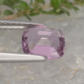Espinela Lavanda intenso natural de 1.07 ct, Corte Cojín, VVS