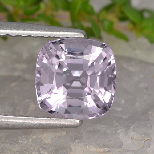 1.42ct Natural Violeta claro espinela, Forma Cojín, VVS