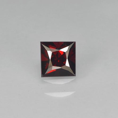 Espinela rojo natural de 0,35 ct, cuadrado, VVS-VS