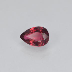 Espinela Rojo grosella natural de 0.33 ct, En forma de pera, VS