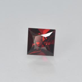 Espinela Rojo oscuro natural de 0.43 ct, Cuadrado, VVS