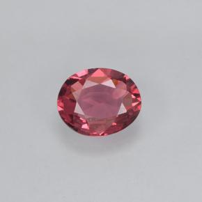 Espinela Rojo medio natural de 0.45 ct, Corte Óvalo, VVS-VS