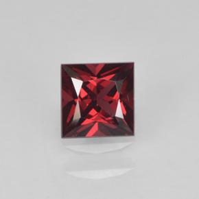 Espinela Rojo sangre intenso natural de 0.38 ct, Cuadrado, VVS-VS