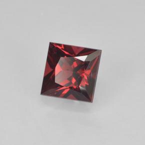Espinela Rojo sangre intenso natural de 0.38 ct, Cuadrado, VVS-VS