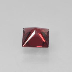 Espinela Rojo sangre intenso natural de 0.38 ct, Cuadrado, VVS-VS