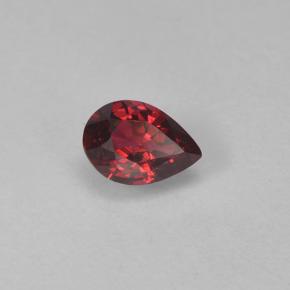 Espinela rojo natural de 0,24 ct, en forma de pera, VVS-VS